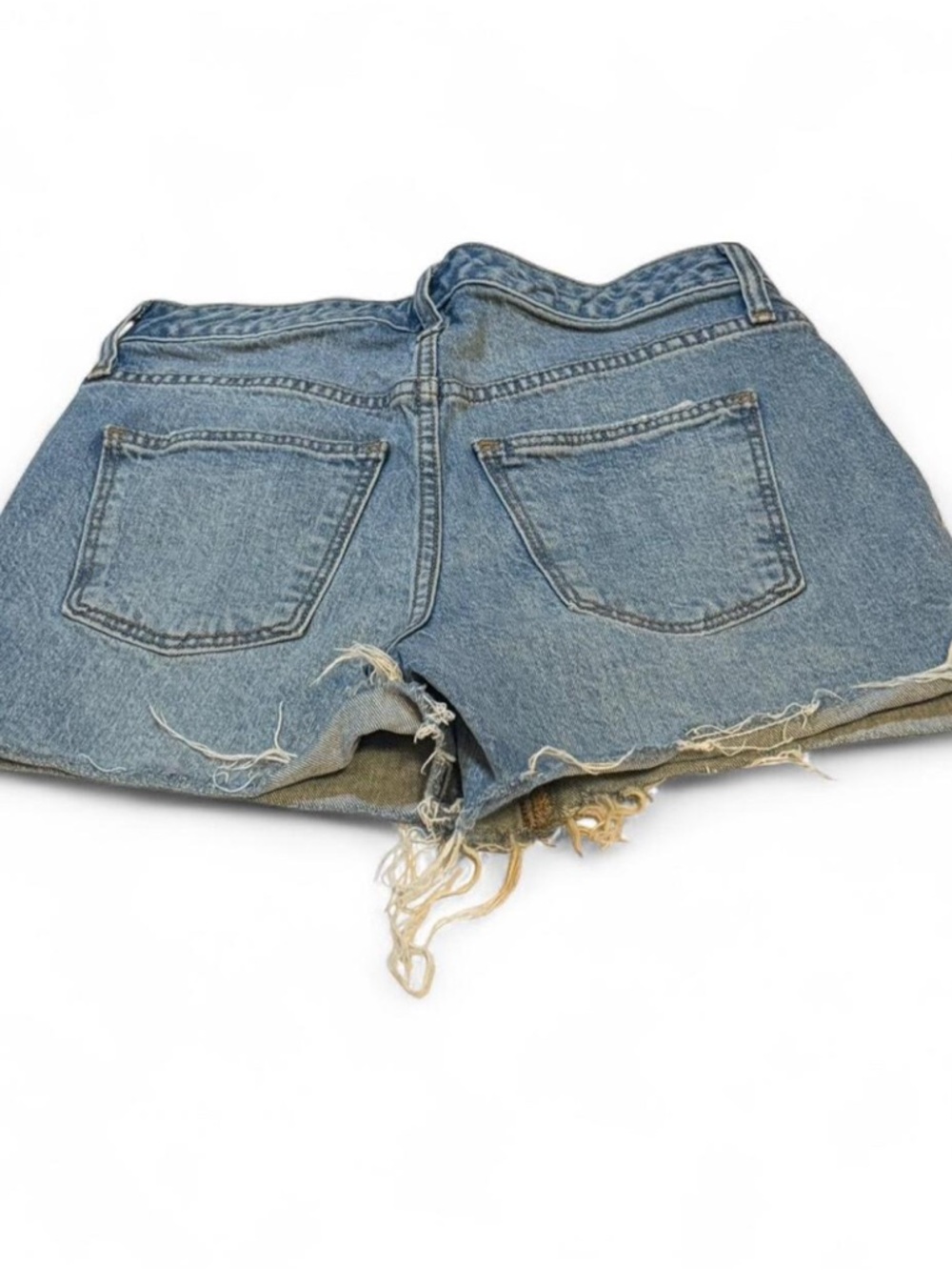 Classic Universal Thread Distressed Blue Denim Women's Shorts - Picture 6 of 6
